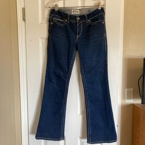 Ariat R.E.A.L. Mid Rise Stretch Original Boot Cut Jean. 30 short